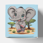 Ballotins Un bébé éléphant qui sonne heureux dans la savane (Haut)