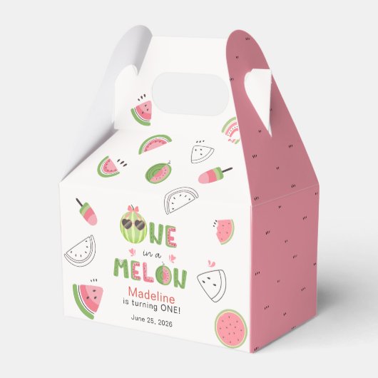 Ballotins Un bébé fille pour un melon Pastèque Premier Anniv (Verso)