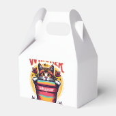 Ballotins Un chat qui regarde derrière un pot de fleurs (Arrière)