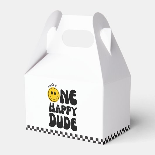 Ballotins Un Joyeux Mec Happy Face Boy Premier anniversaire (Verso)