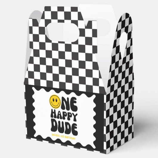 Ballotins Un Joyeux Mec Happy Face Boy Premier anniversaire (Ouvert)