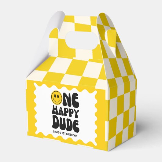 Ballotins Un Joyeux Mec Happy Face Boy Premier anniversaire (Verso)