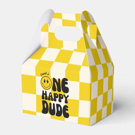 Ballotins Un Joyeux Mec Happy Face Boy Premier anniversaire (Verso)