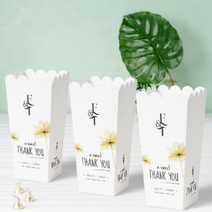 Ballotins Un Merci doux Monogramme Floral Mariage minimal