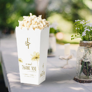 Ballotins Un Merci doux Monogramme Floral Mariage minimal