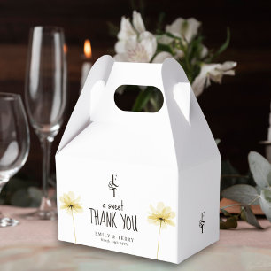 Ballotins Un Merci doux Monogramme Floral Mariage minimal