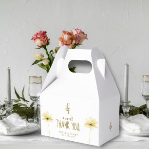 Ballotins Un Merci doux Monogramme Floral Mariage minimal