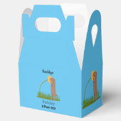 Ballotins Un mignon chien de prairie reniflant la caricature (Ouvert)