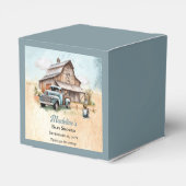 Ballotins Un mignon petit fermier bébé garçon douche Merci (Arrière)