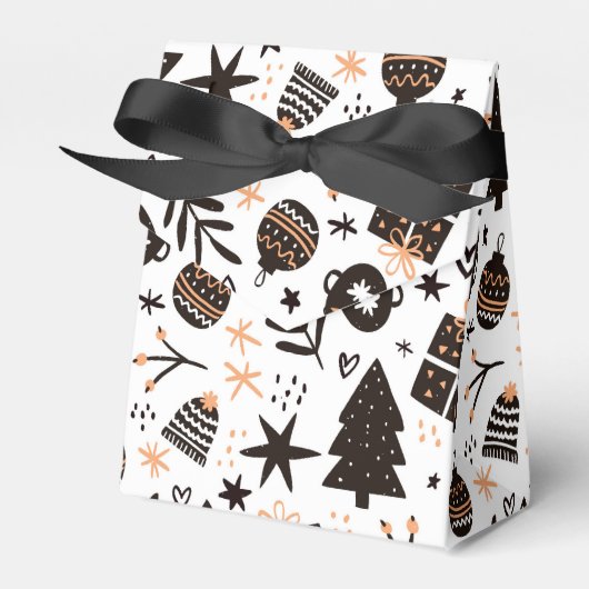 Ballotins Un Motif de Noël noir et blanc (Verso)