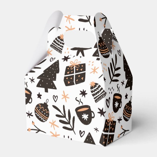 Ballotins Un Motif de Noël noir et blanc (Verso)