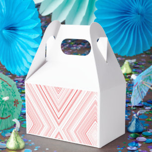 Ballotins Un motif symétrique en moti rouge et rose