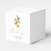 Ballotins Un petit amour arrive Bébé orange Shower (Verso)