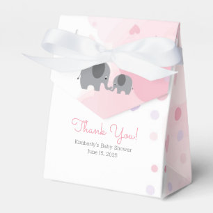 Ballotins Un petit baby shower de fille d'éléphant