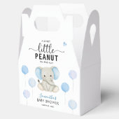 Ballotins Un petit Baby shower éléphant bleu arachide (Ouvert)