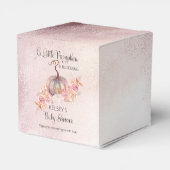 Ballotins Un Petit Citrouille Fleurit Baby shower Rose (Arrière)