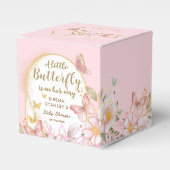 Ballotins Un Petit Papillon | Baby shower rose floral fille (Verso)
