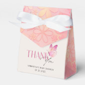 Ballotins Un petit papillon est sur le Baby shower Way (Verso)