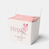 Ballotins Un petit papillon est sur le Baby shower Way (Verso)