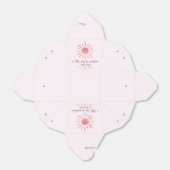 Ballotins Un Petit Rayon De Soleil Baby shower Rose (Déplié)