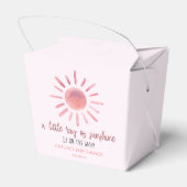 Ballotins Un Petit Rayon De Soleil Baby shower Rose (Arrière)