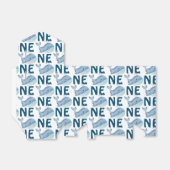 Ballotins Un premier Motif d'aquarelle de baleine d'annivers (Déplié)