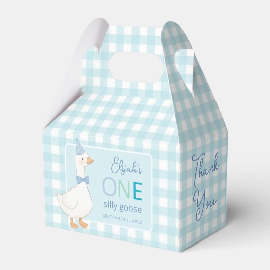 Ballotins Un sot Goose mignon Garçon bleu première fête d'an (Arrière)