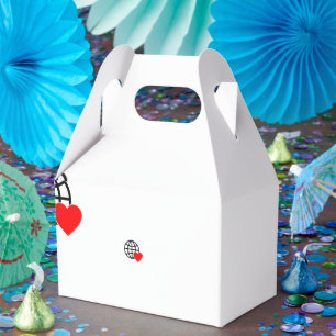 Ballotins Un symbole de cœur rouge créé avec des lignes liss