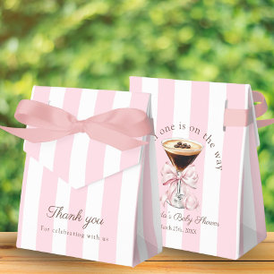 Ballotins Un Tini Un Martini Ruban Rose Cadeau Baby Shower