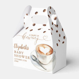 Ballotins Une Baby Shower sur le thème du café en préparatio