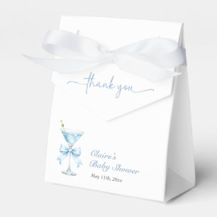 Ballotins Une Baby Shower Tini One Coquette Bleu Nœud Garçon