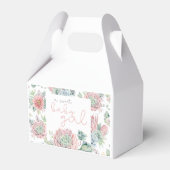 Ballotins Une Bébée Douce Fille Désert Baby shower boîte cad (Arrière)