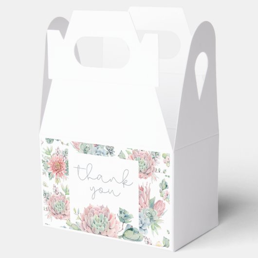 Ballotins Une Bébée Douce Fille Désert Baby shower boîte cad (Ouvert)