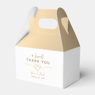 Ballotins Une boîte de remerciement de mariage A Sweet Thank