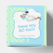 Ballotins Une cigogne avec un mignon petit bébé - Merci (Haut)