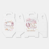 Ballotins UNE des boîtes de fête d'anniversaire - rose (Déplié)