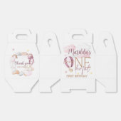 Ballotins UNE des boîtes de fête d'anniversaire - rose (Déplié)