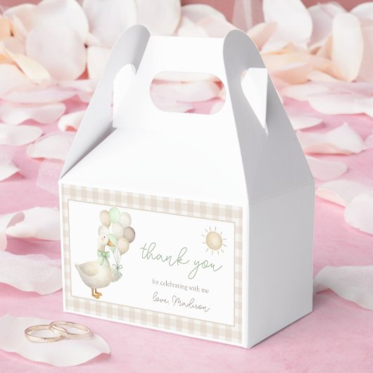 Ballotins Une oie sotte, ballons, Ballotin rétro En vichy (Mariage)