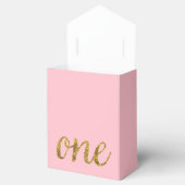 Ballotins Une Parties scintillant 1er anniversaire rose et o (Ouvert)