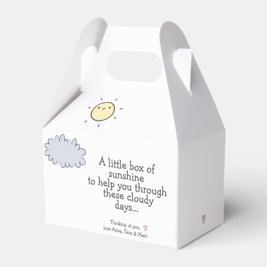 Ballotins Une petite boîte de soleil - Chemo Care Package (Verso)