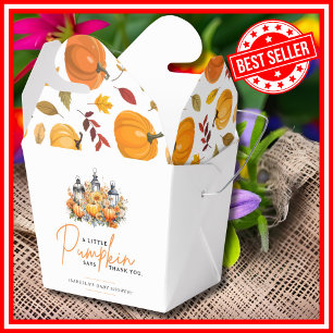 Ballotins Une petite citrouille automne floral Baby Shower