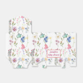 Ballotins une petite douche pour fille fleur sauvage (Déplié)