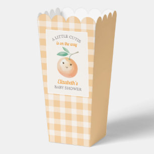 Ballotins Une petite orange mignonne à carreaux Baby Shower 