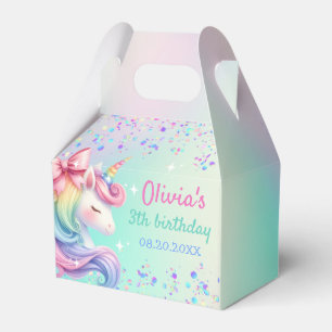 Ballotins Unicorn Girl Magique Pastel Rainbow Anniversaire