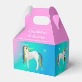 Ballotins Unicorne arc-en-ciel magique avec étoiles étincela (Arrière)