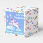 Ballotins Unicorne d'anniversaire avec Ballotin de gâteau (Verso)