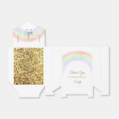 Ballotins Unicorne florale - sacs de faveur (Déplié)