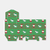 Ballotins Unicornes vertes santa claus motif (Déplié)