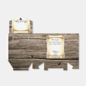 Ballotins Unique Scroll & Feather Pen mariage Favor Boxes (Déplié)