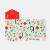 Ballotins Vacances de Noël d'infirmière (Déplié)